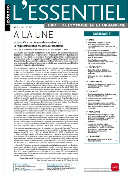 L'ESSENTIEL DROIT DE L'IMMOBILIER ET URBANISME