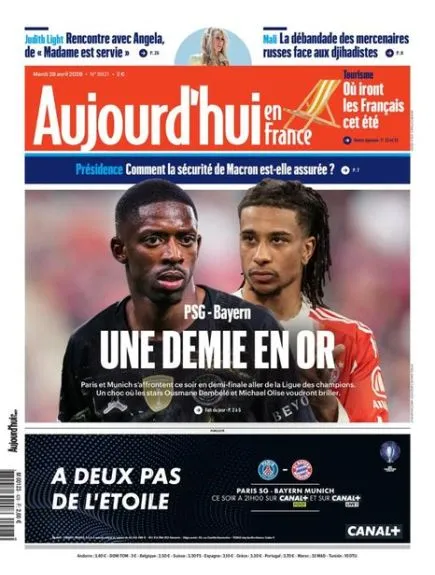 AUJOURD'HUI EN FRANCE