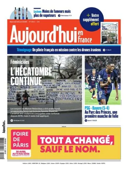 AUJOURD'HUI EN FRANCE