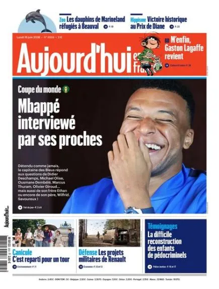 AUJOURD'HUI EN FRANCE