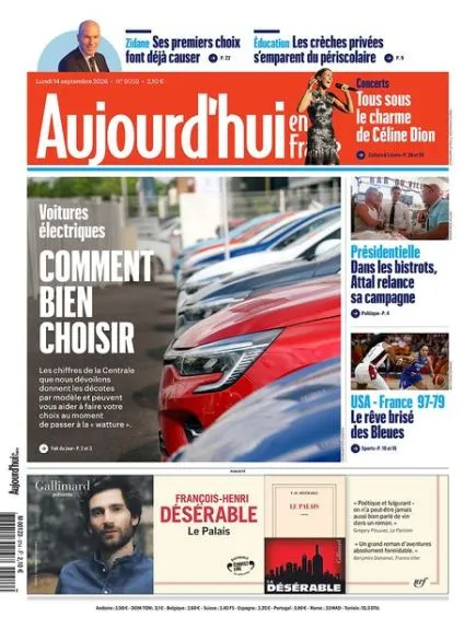 AUJOURD'HUI EN FRANCE