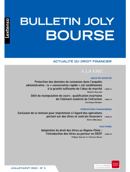 BULLETIN JOLY BOURSE