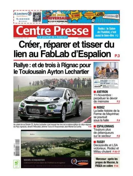 CENTRE PRESSE AVEYRON