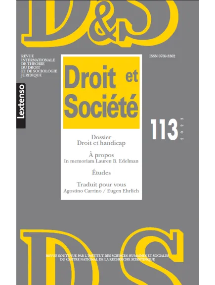 DROIT ET SOCIETE