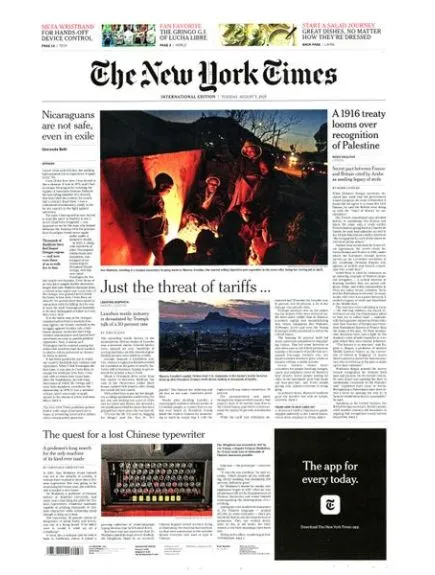 INTERNATIONAL NEW YORK TIMES