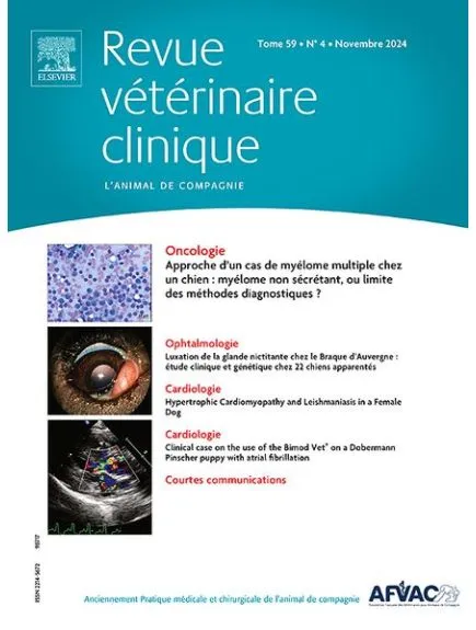 REVUE VETERINAIRE CLINIQUE