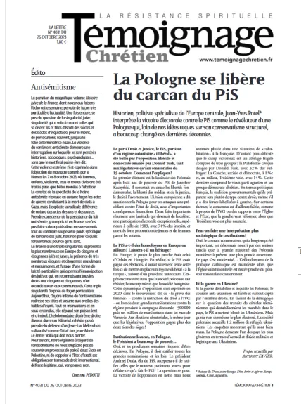 TEMOIGNAGE CHRETIEN