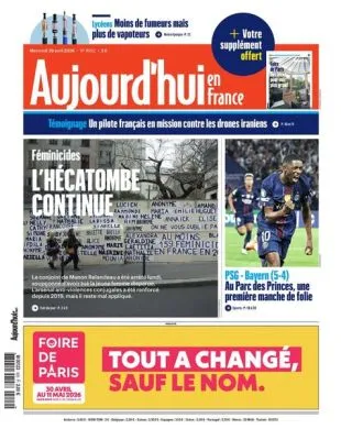 AUJOURD'HUI EN FRANCE