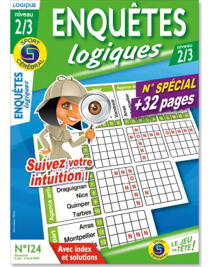 ENQUETES LOGIQUES NIVEAU 2/3