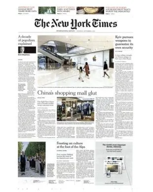 INTERNATIONAL NEW YORK TIMES