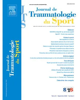 JOURNAL DE TRAUMATOLOGIE DU SPORT