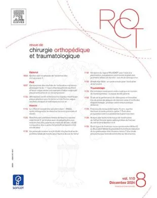 REVUE DE CHIRURGIE ORTHOPEDIQUE ET TRAUMATOLOGIQUE