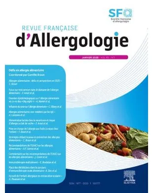 REVUE FRANCAISE D'ALLERGOLOGIE