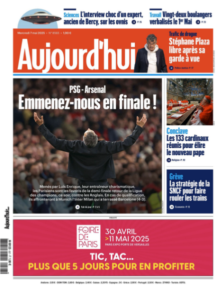 AUJOURD'HUI EN FRANCE