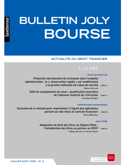 BULLETIN JOLY BOURSE