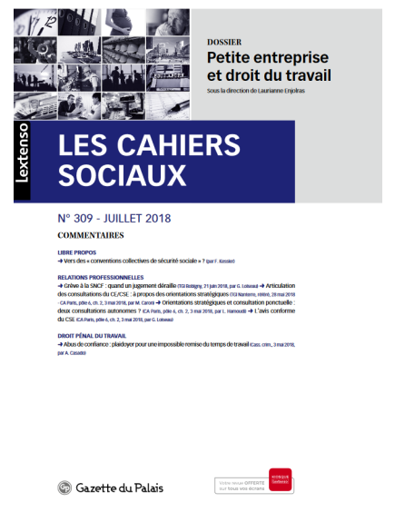 CAHIERS SOCIAUX