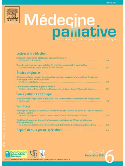 MEDECINE PALLIATIVE