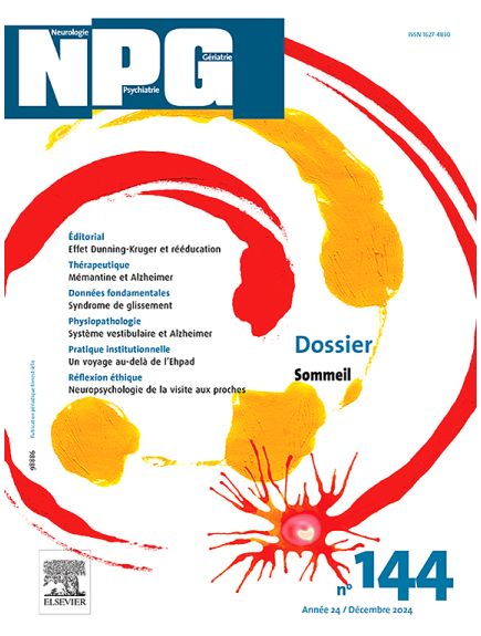 NPG NEUROLOGIE PSYCHIATRIE GERIATRIE