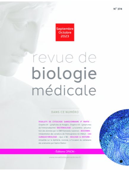 REVUE DE BIOLOGIE MEDICALE