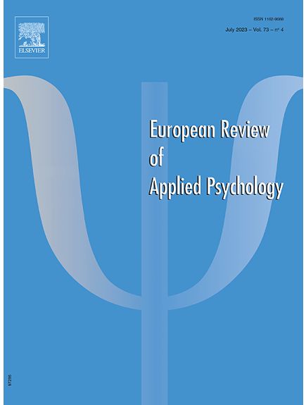 REVUE EUROPEENNE DE PSYCHOLOGIE APPLIQUEE/ EUROPEAN REVIEW OF APPLIED PSYCHOLOGY