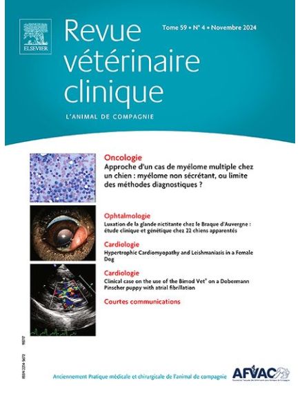 REVUE VETERINAIRE CLINIQUE