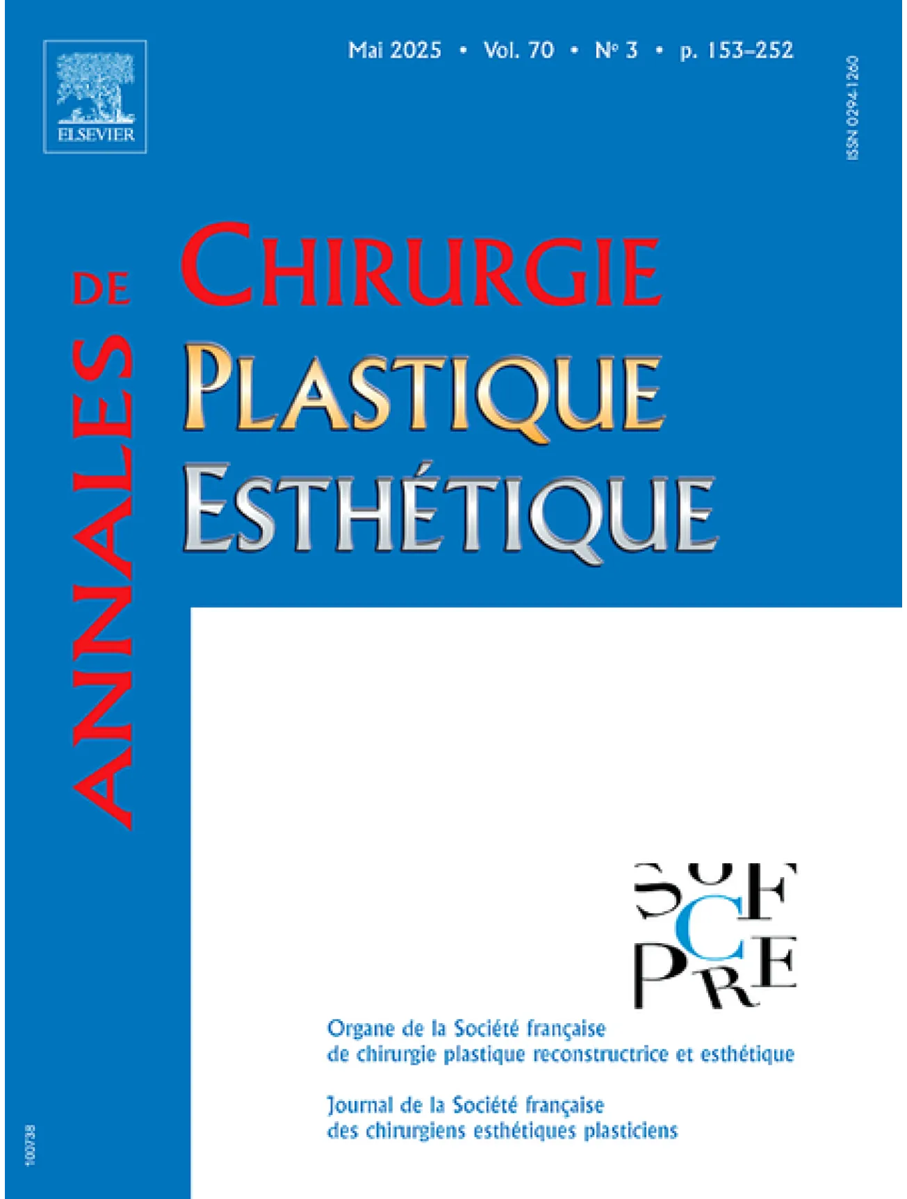 Dernière couverture — annales chirurgie plastique esthetique