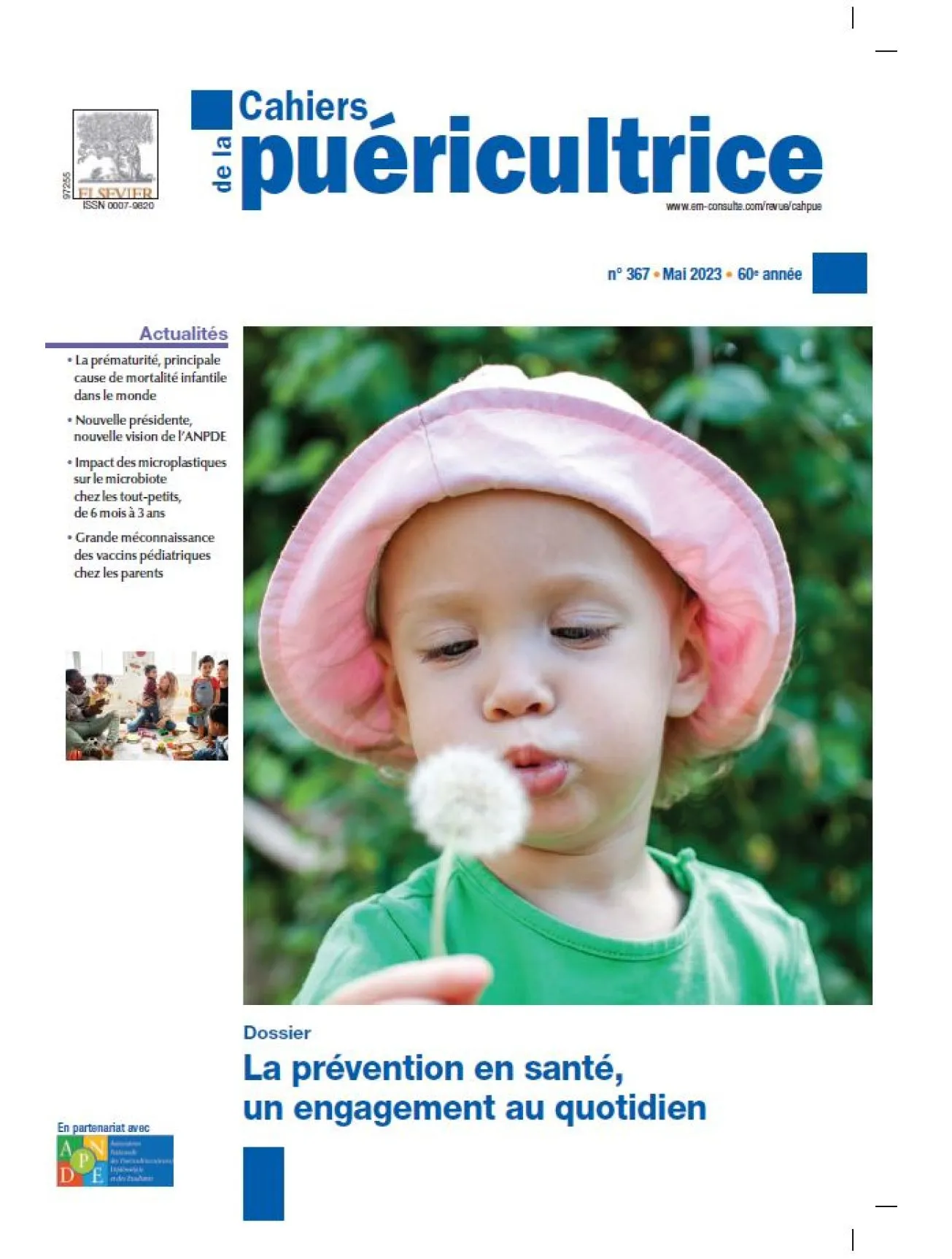 Dernière couverture — cahiers puericultrice