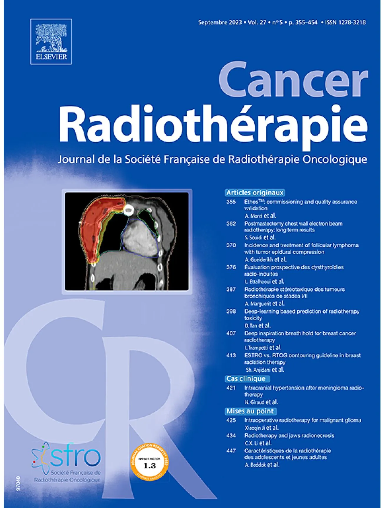 Dernière couverture — Cancer Radiotherapie