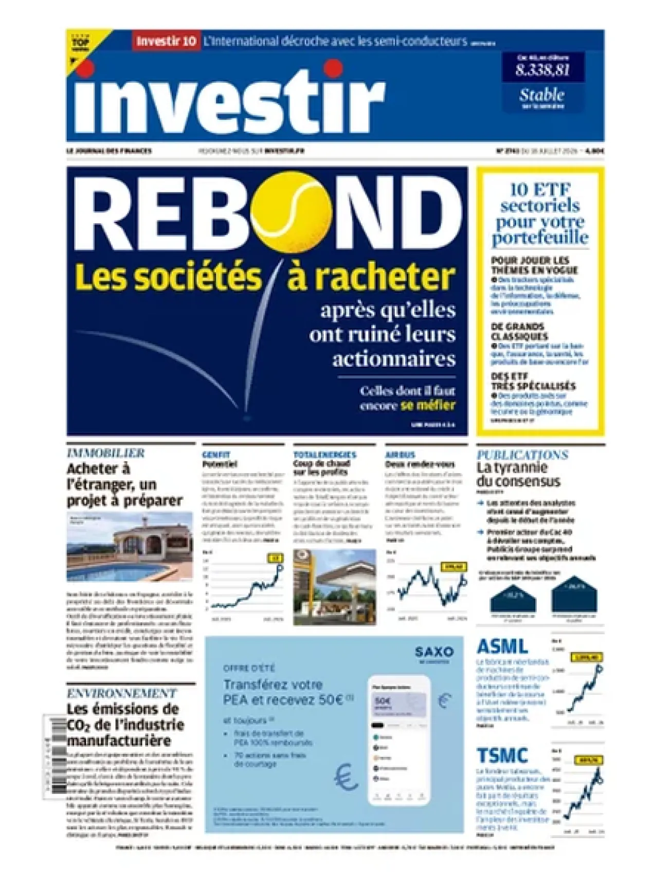 Dernière couverture — investir