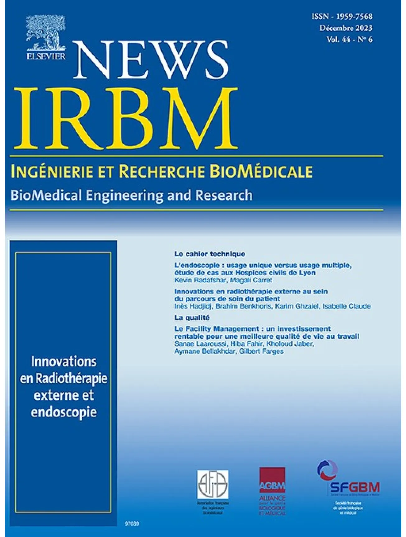 Dernière couverture — Irbm News