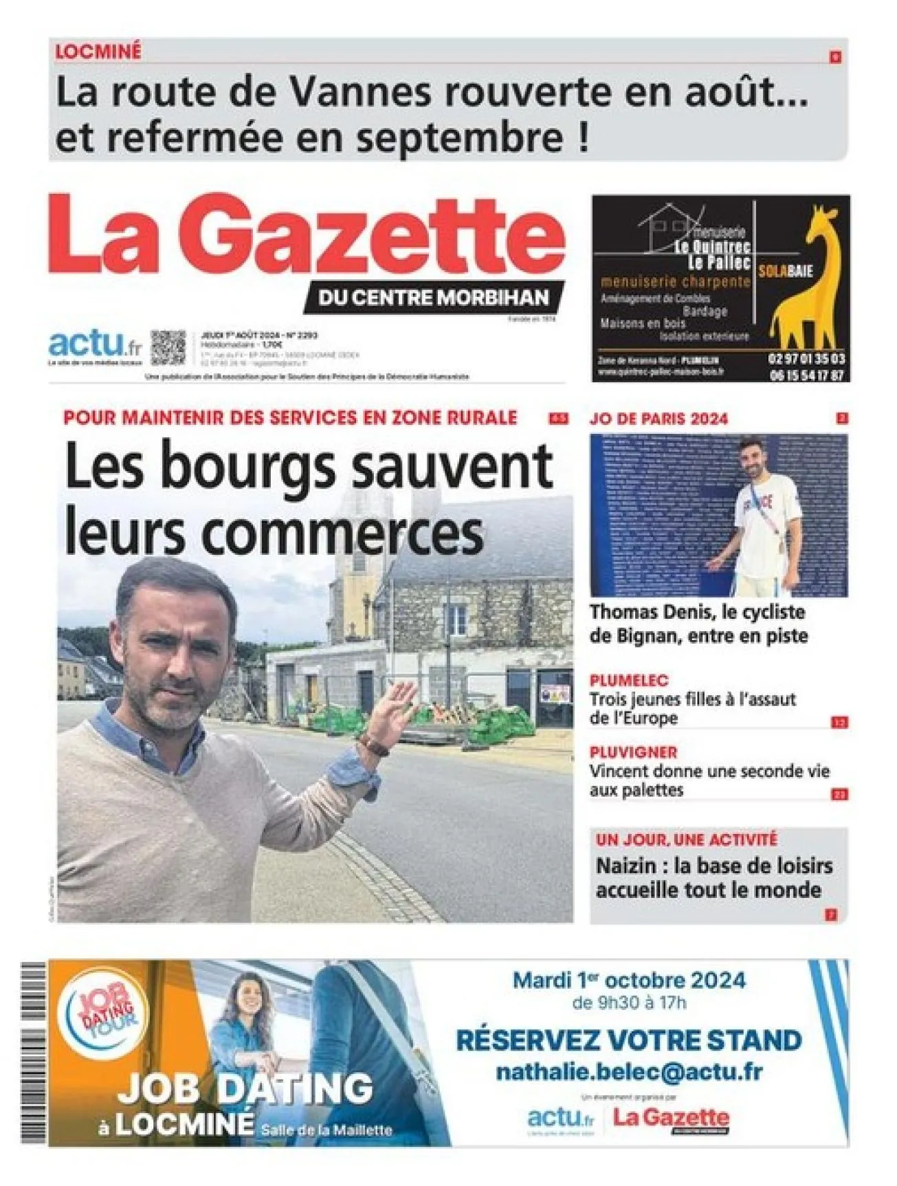 Dernière couverture — gazette centre morbihan