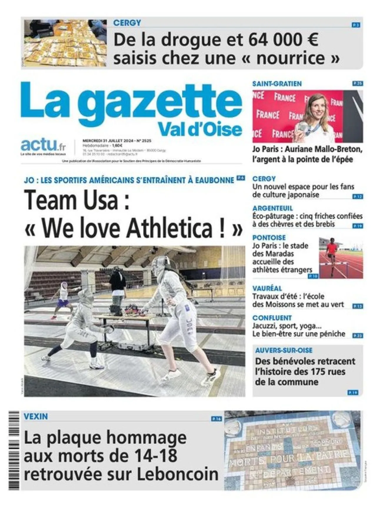 Dernière couverture — gazette val oise