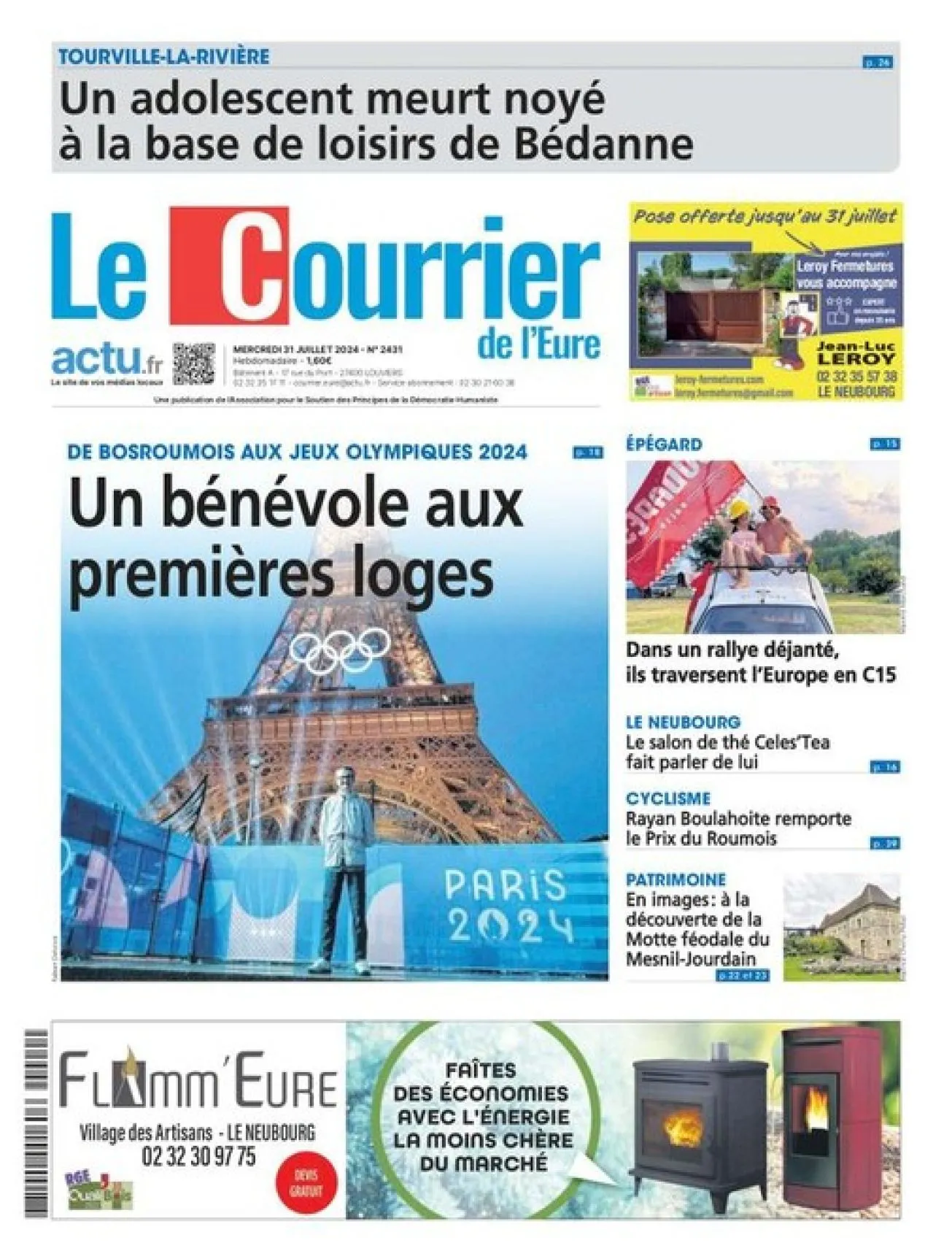 Dernière couverture — courrier eure