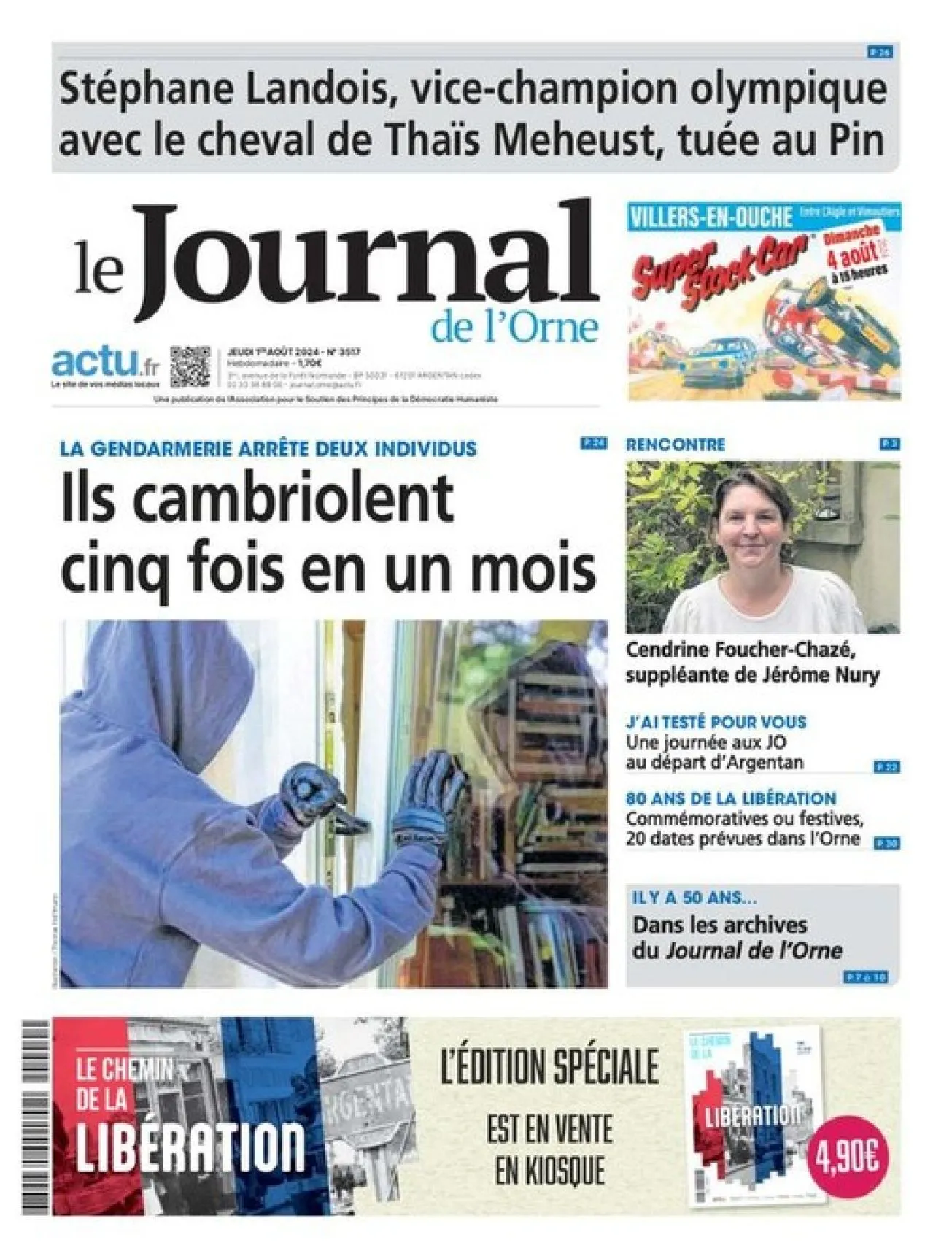 Dernière couverture — journal orne
