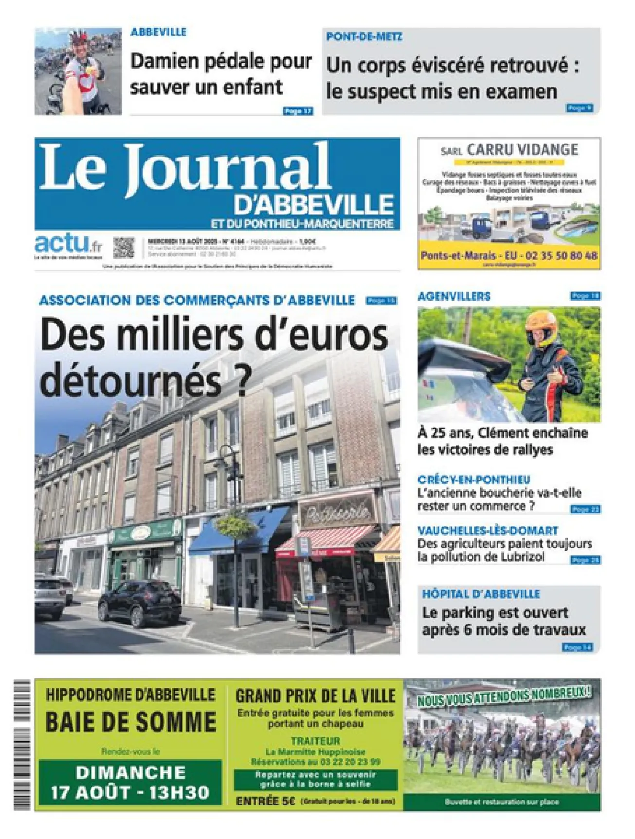 Dernière couverture — journal abbeville