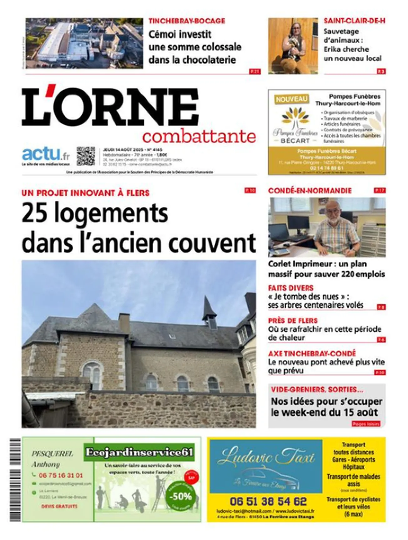 Dernière couverture — l orne combattante