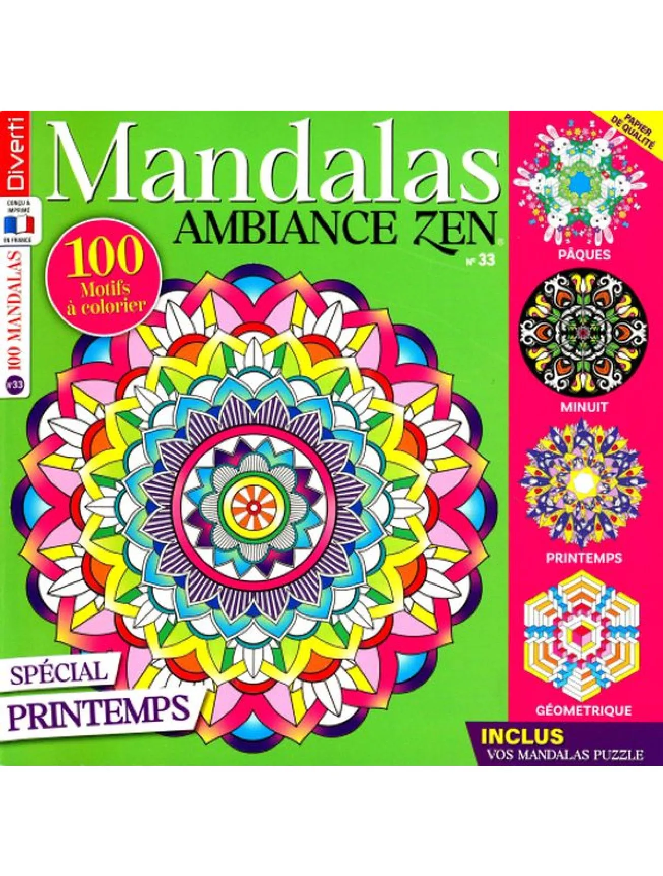 Dernière couverture — Mandalas ambiance zen