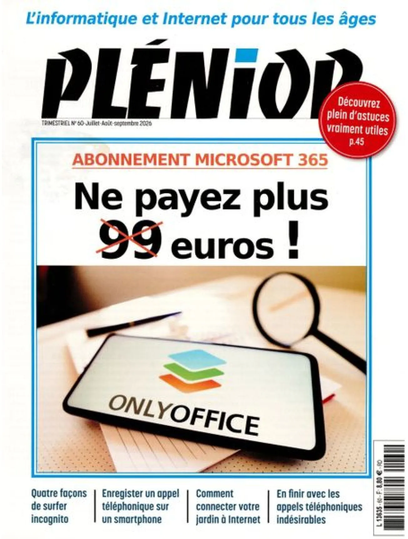 Dernière couverture — Plenior