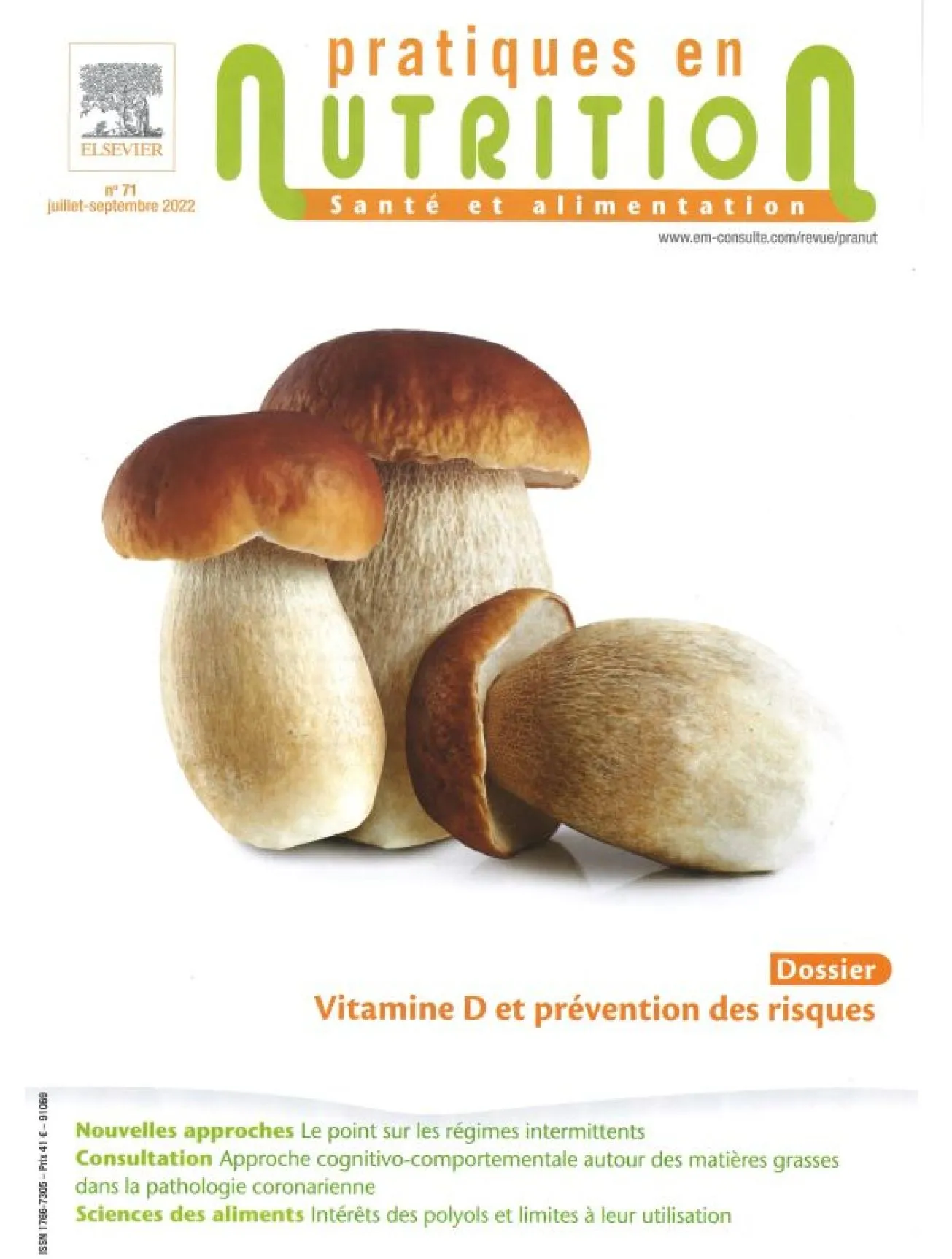 Dernière couverture — Pratiques En Nutrition