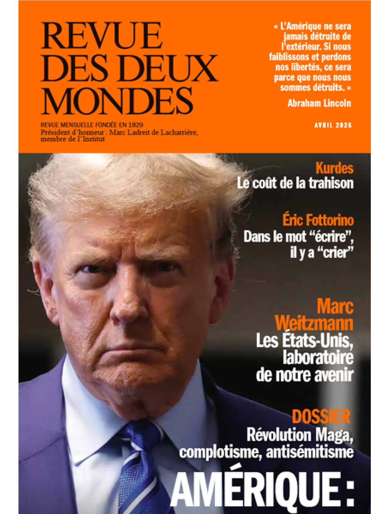 Dernière couverture — revue deux mondes