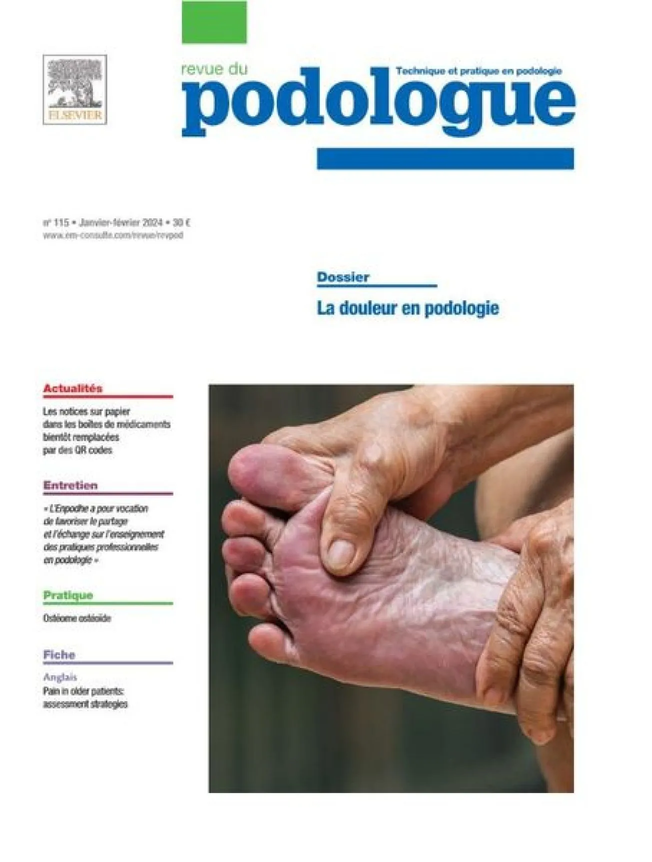 Dernière couverture — Revue Du Podologue