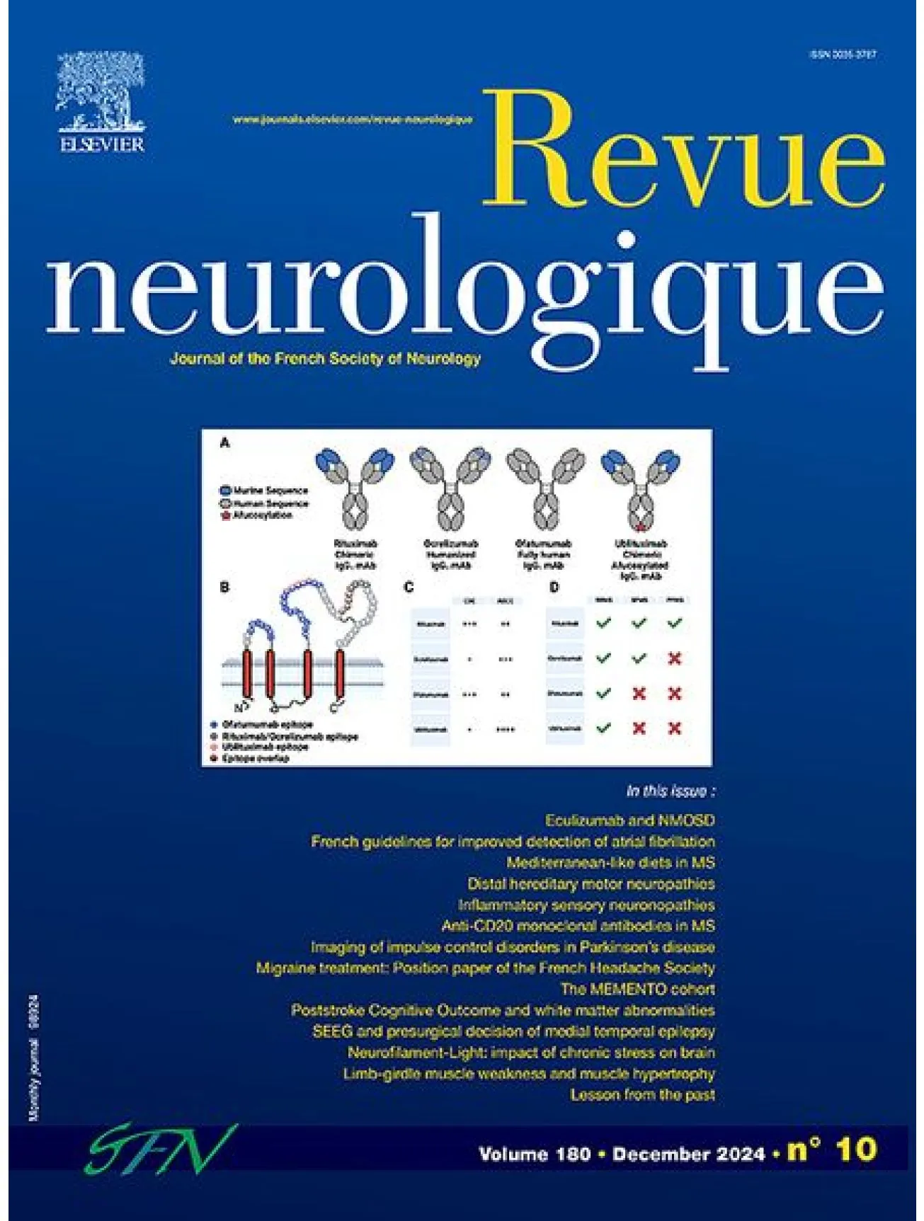 Dernière couverture — Revue Neurologique