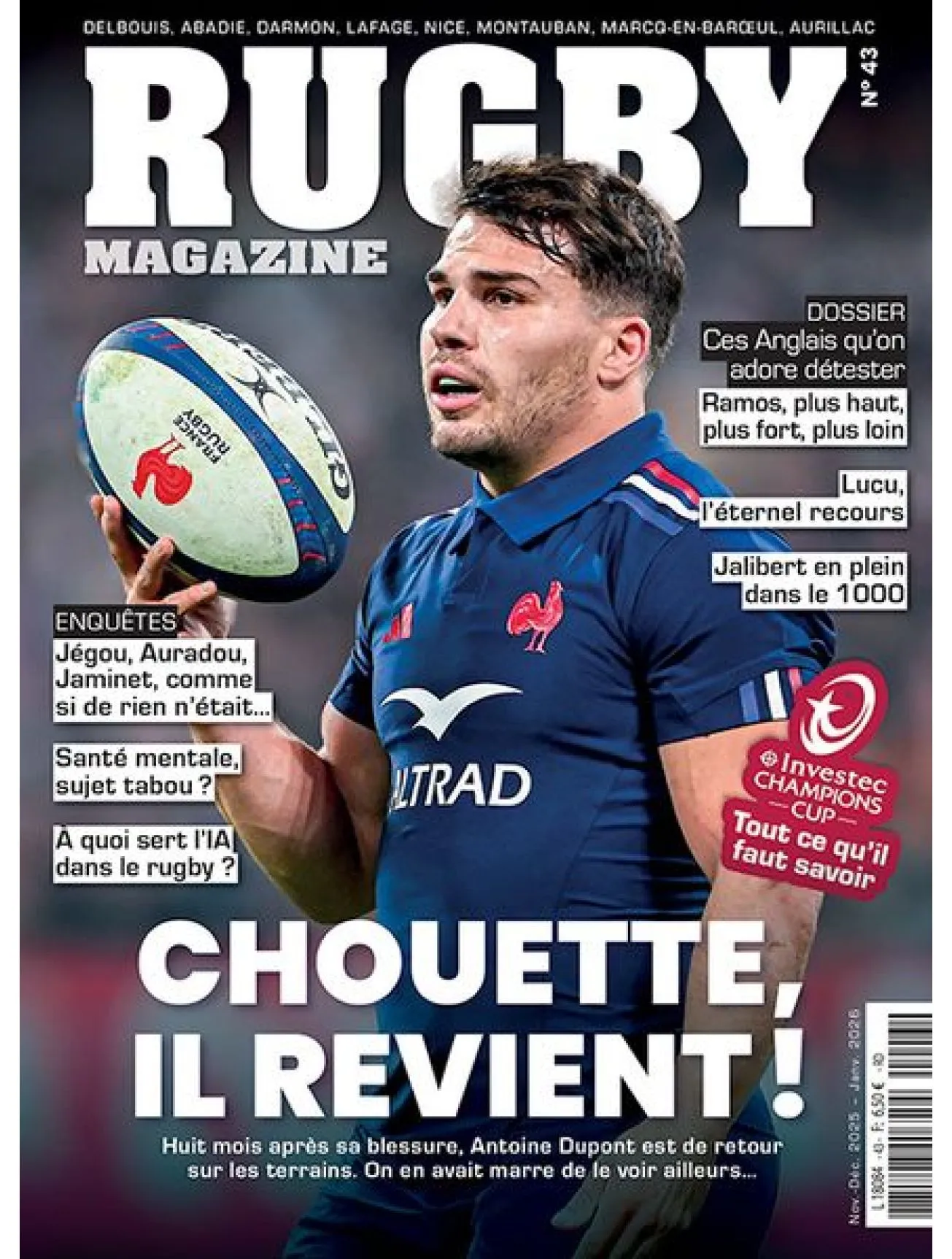 Dernière couverture — Rugby magazine