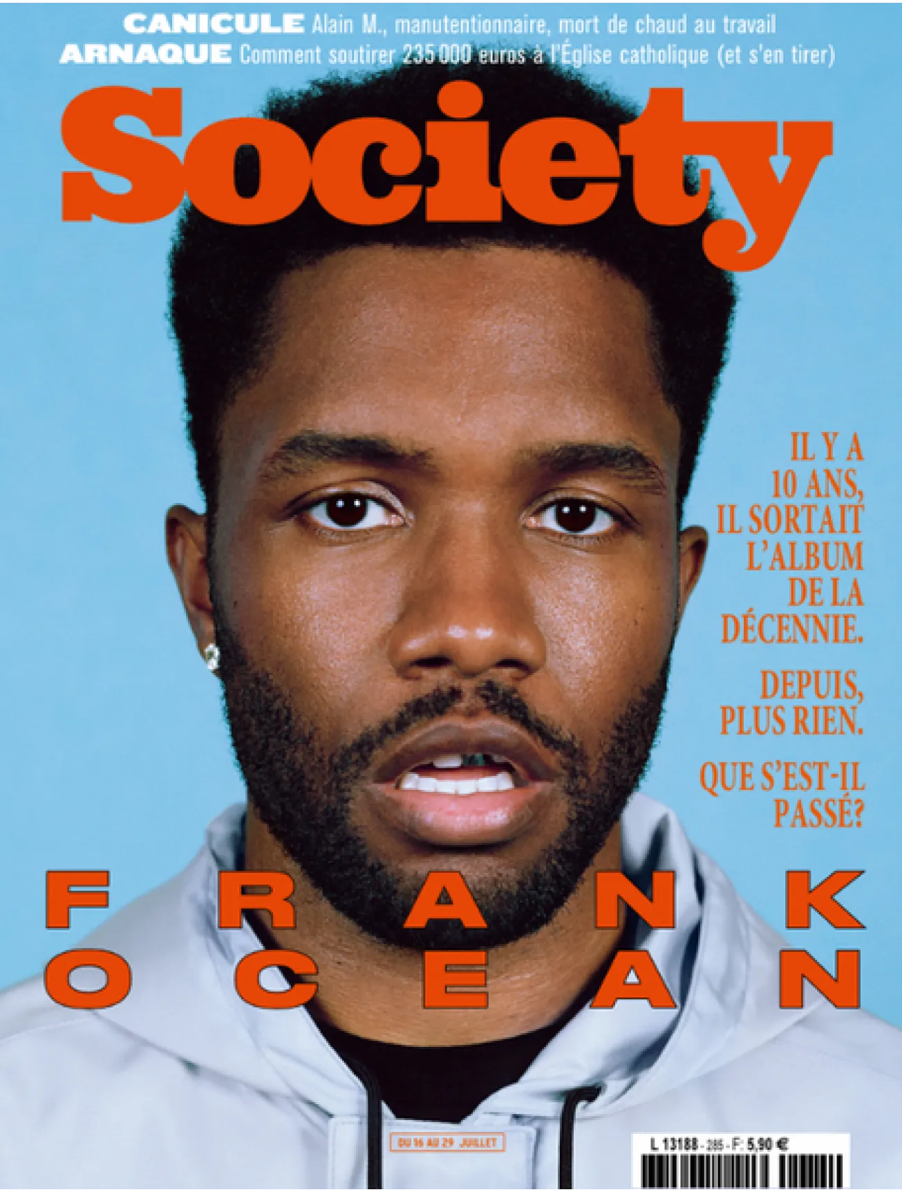 Dernière couverture — Society
