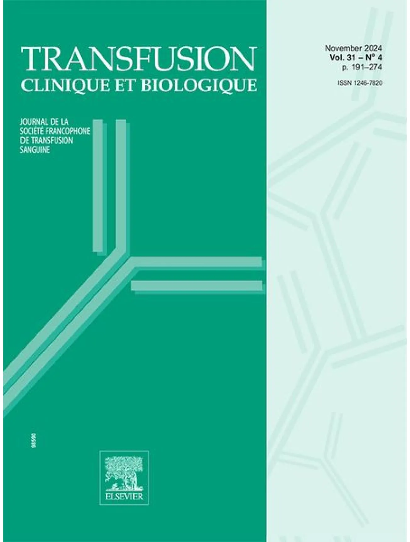 Dernière couverture — transfusion clinique biologique