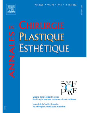 ANNALES DE CHIRURGIE PLASTIQUE ESTHETIQUE