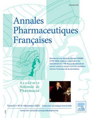 ANNALES PHARMACEUTIQUES FRANCAISES