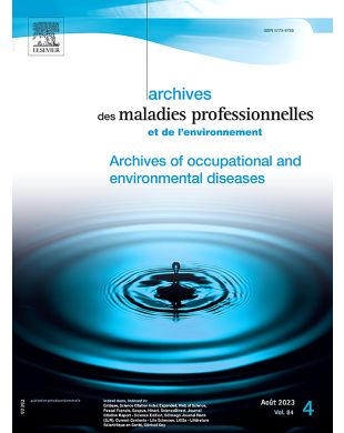 ARCHIVES DES MALADIES PROFESSIONNELLES ET DE L'ENVIRONNEMENT