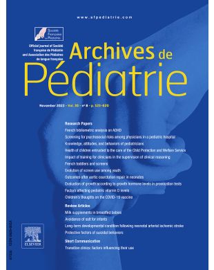 ARCHIVES DE PEDIATRIE