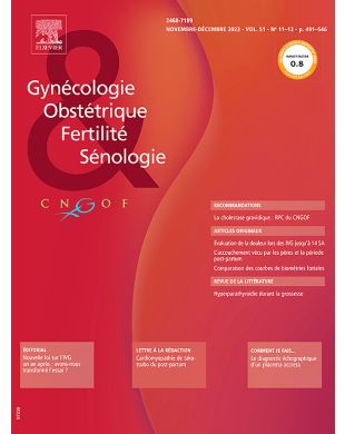 GYNECOLOGIE OBSTETRIQUE ET FERTILITE & SENOLOGIE